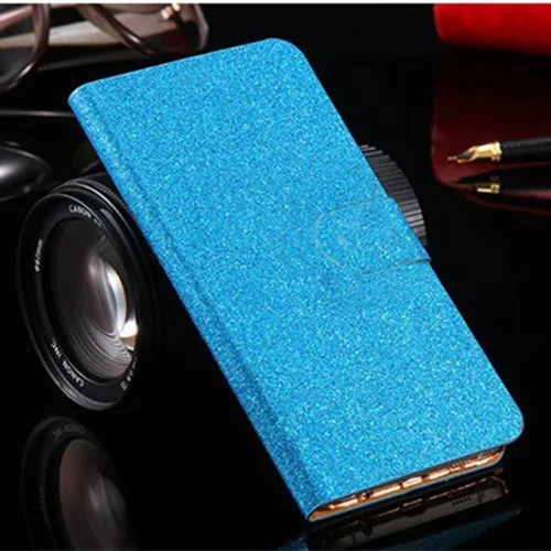 Blue J2 Prime, кожаный чехол, Блестящий Бриллиант, подставка, флип-чехол для samsung Galaxy(J2 Prime), SM-G532F, G532F 5,0, чехол-кошелек, блестящая пудра - Цвет: Blue