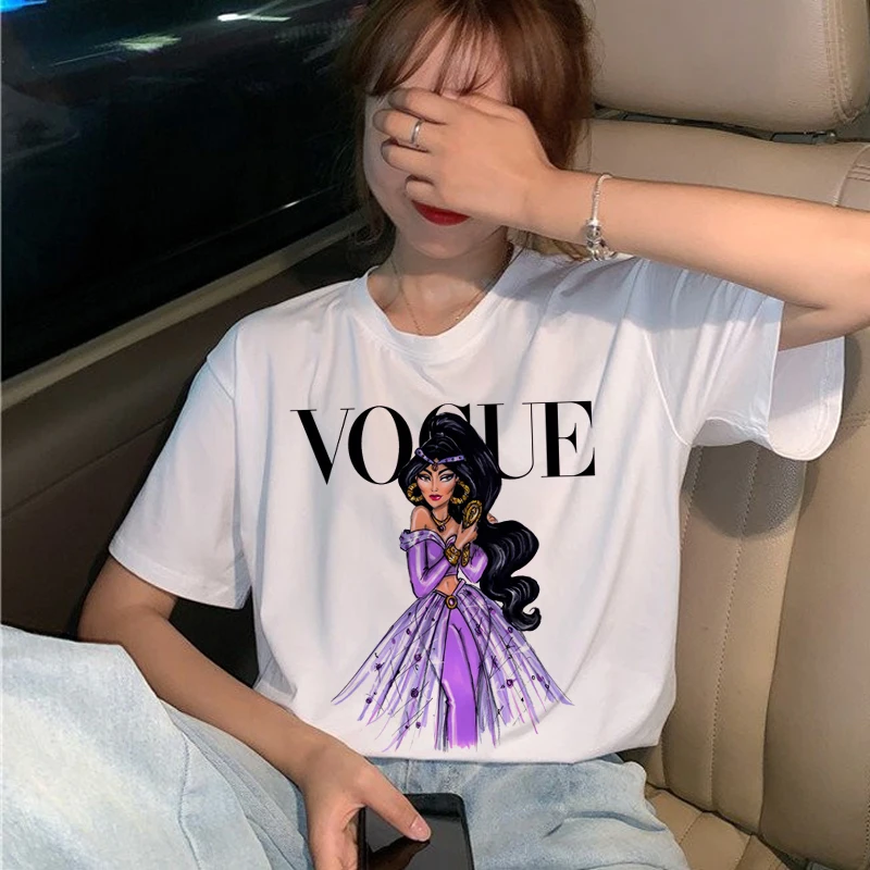 Vogue Princess футболка Женская Harajuku Ullzang графическая футболка Забавный мультфильм 90s футболка эстетический корейский стиль Топ Тройники женские