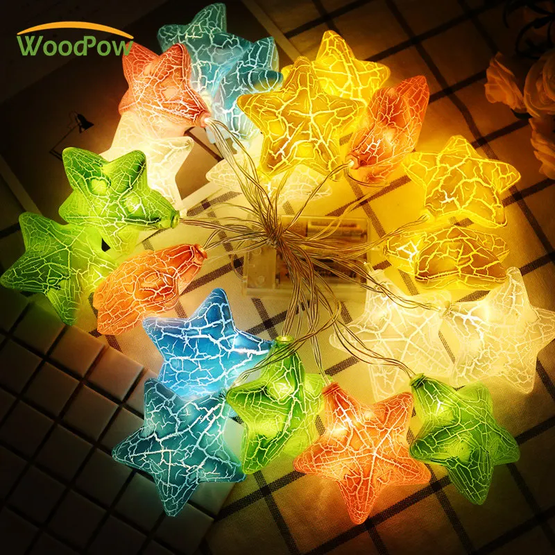 WoodPow 1 5/3m ледяная трещина звезда светодиодная гирлянда светодиодные сказочные