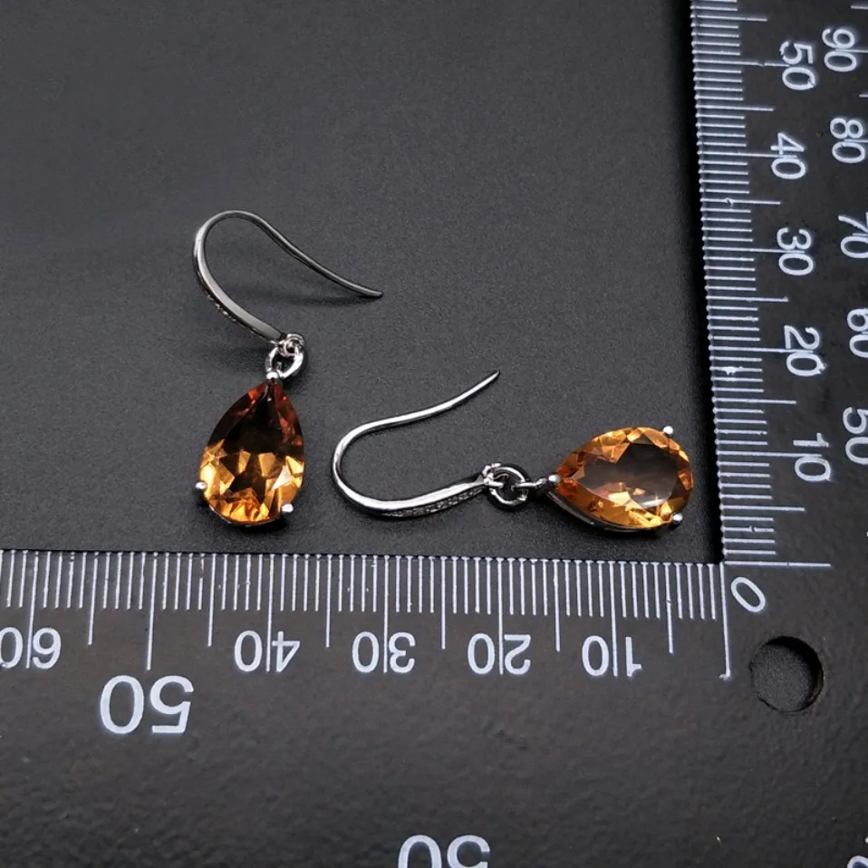 Bolai diaspore dangle earrings 925 sterling silver color change zultanite fine jewelry ear drop for women great gift