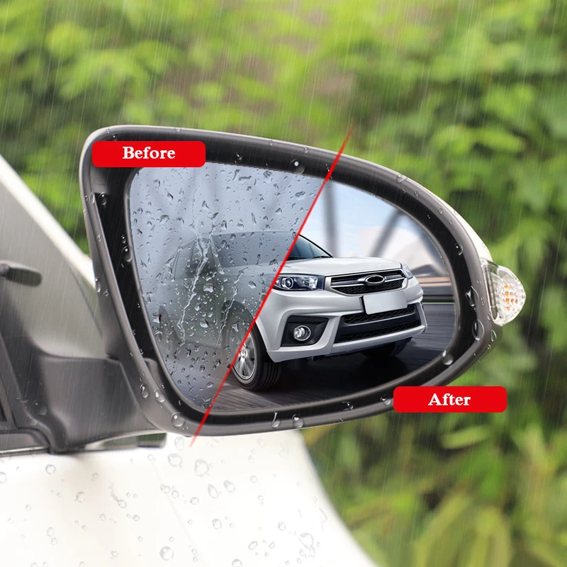 2 шт. автомобильная Водонепроницаемая противотуманная пленка зеркальная заднего