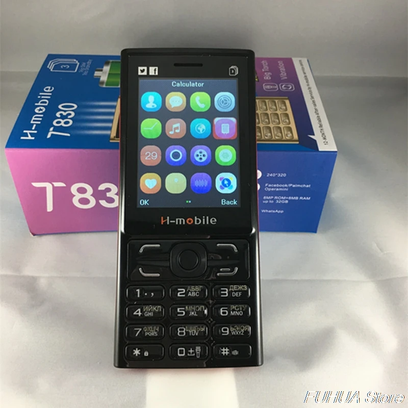 H Mobile T830 три sim карты режима ожидания большой фонарь динамик Вибрация радио