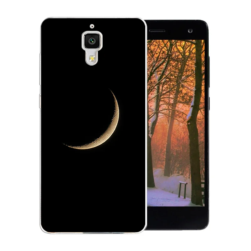 Силиконовый чехол для телефона Xiaomi Mi4 Mi 4 Funda Space World с узором из ТПУ задняя крышка M4