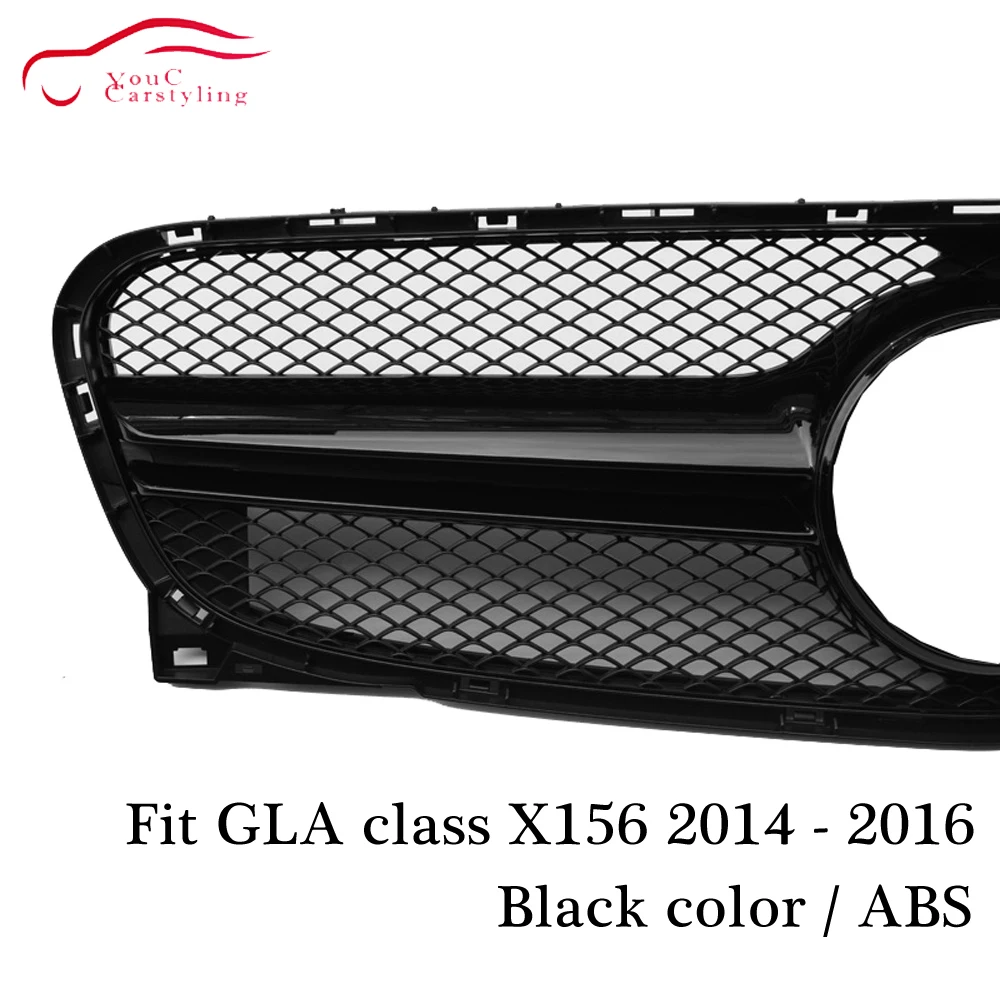 Решетка для переднего бампера X156 AMG решетка Mercedes GLA class pre facelift 2014 2015 2016 GLA200 GLA250 GLA45