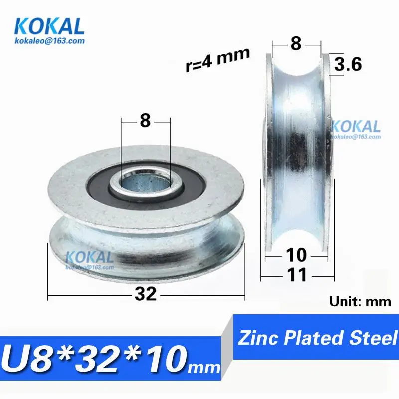 

[U0832-10] 10 шт./лот V608ZZ 608U 8X32X10mm V паз глубокий шаровой подшипник Трассировка ходьба направляющий рельсовый подшипник совершенно новый