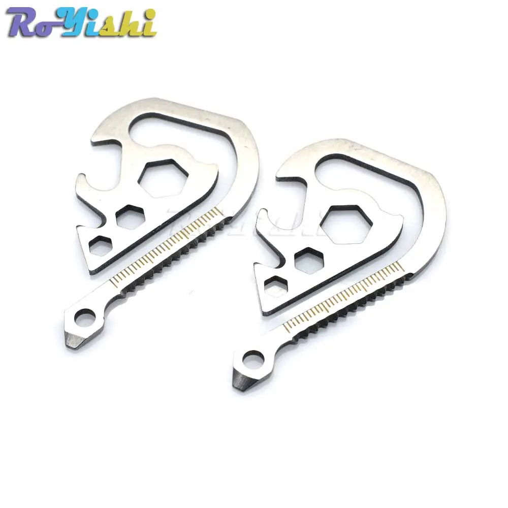 1pcs Stainless Steel Multifunction Saw Bottle Opener Belt Six Angle Wrench | Дом и сад
