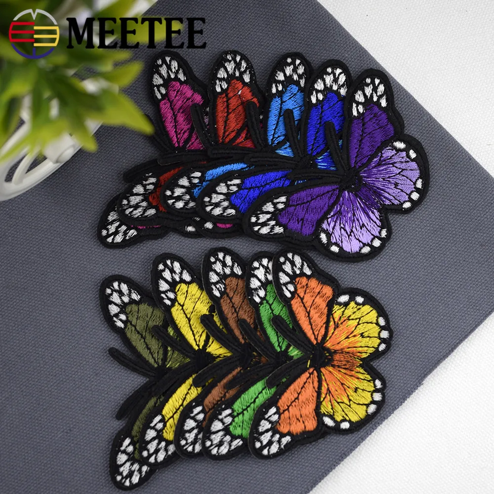 2018 Patches Bordados Fallout Delicate Butterfly Embroidery Cloth Paste Gum Decals Are Patch Full Hole Filling ZK2510 | Дом и сад