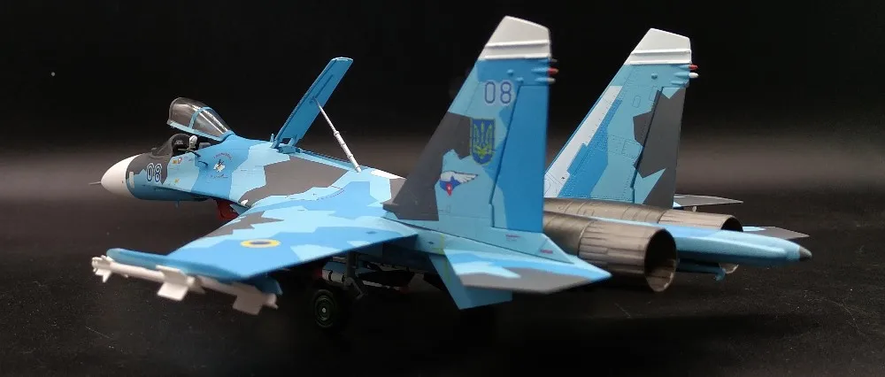 Редкое Специальное предложение 1: 72 Россия украинские ВВС SU-27 модель истребителя изящная модель Коллекционная модель сплава