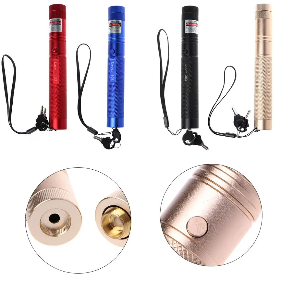 1 шт. Зеленая лазерная указка 5 мВт 303 нм регулируемый фокус Видимый луч