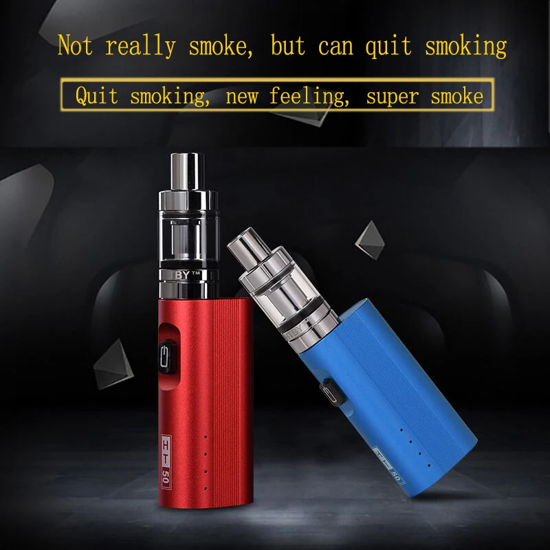 

Original HT 50 electronic cigarette mods kit 2200mah 50w e cigarette box mod 510 thread 2.0ML tank electronic hookah vaper pen