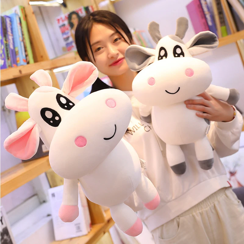30-95 см Kawaii животные игрушки детские молочная корова милые Мультяшные набитые