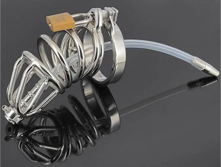 Новейшие мужские Нержавеющая сталь клетка для члена пениса Мужской Целомудрие с