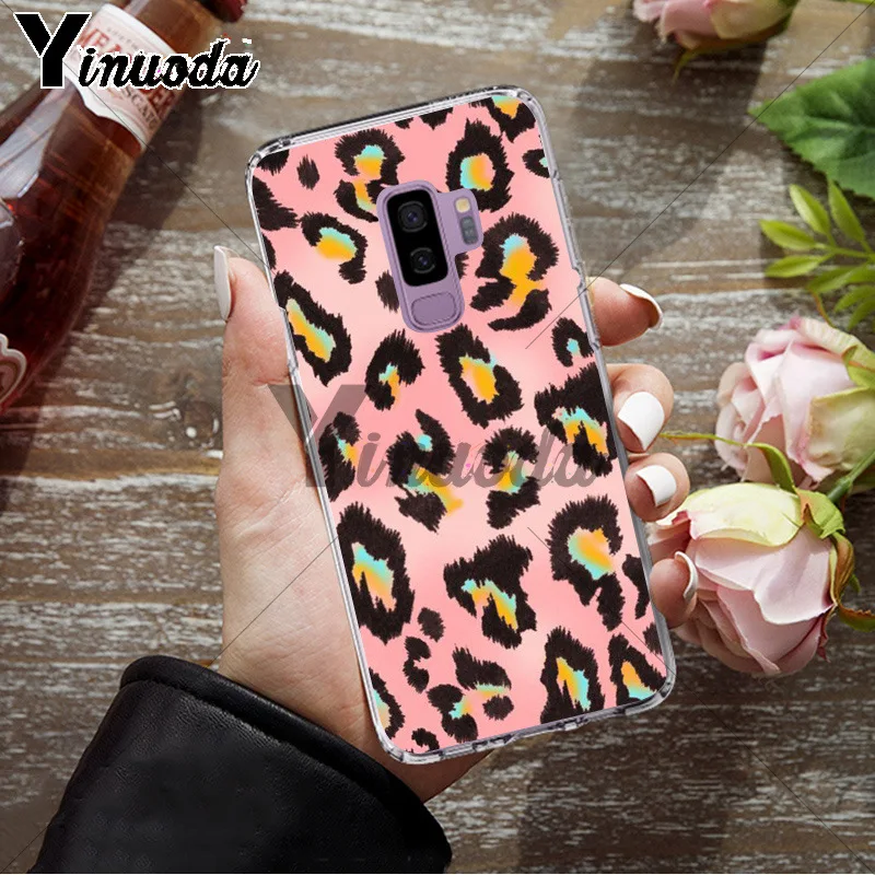 Yinuoda чехол для телефона с принтом жирафа леопарда тигра зебры Samsung S9 plus S5 S6 S6edge S6plus