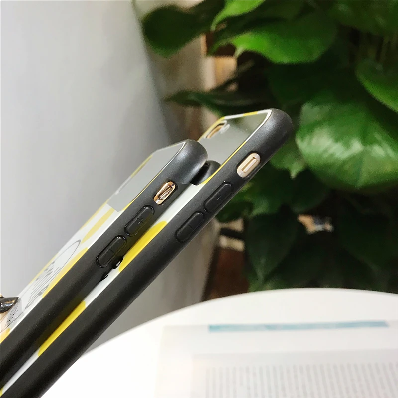 Чехол из закаленного стекла для Apple iPhone 6 6s 7 8 Plus зеркальный чехол макияжа