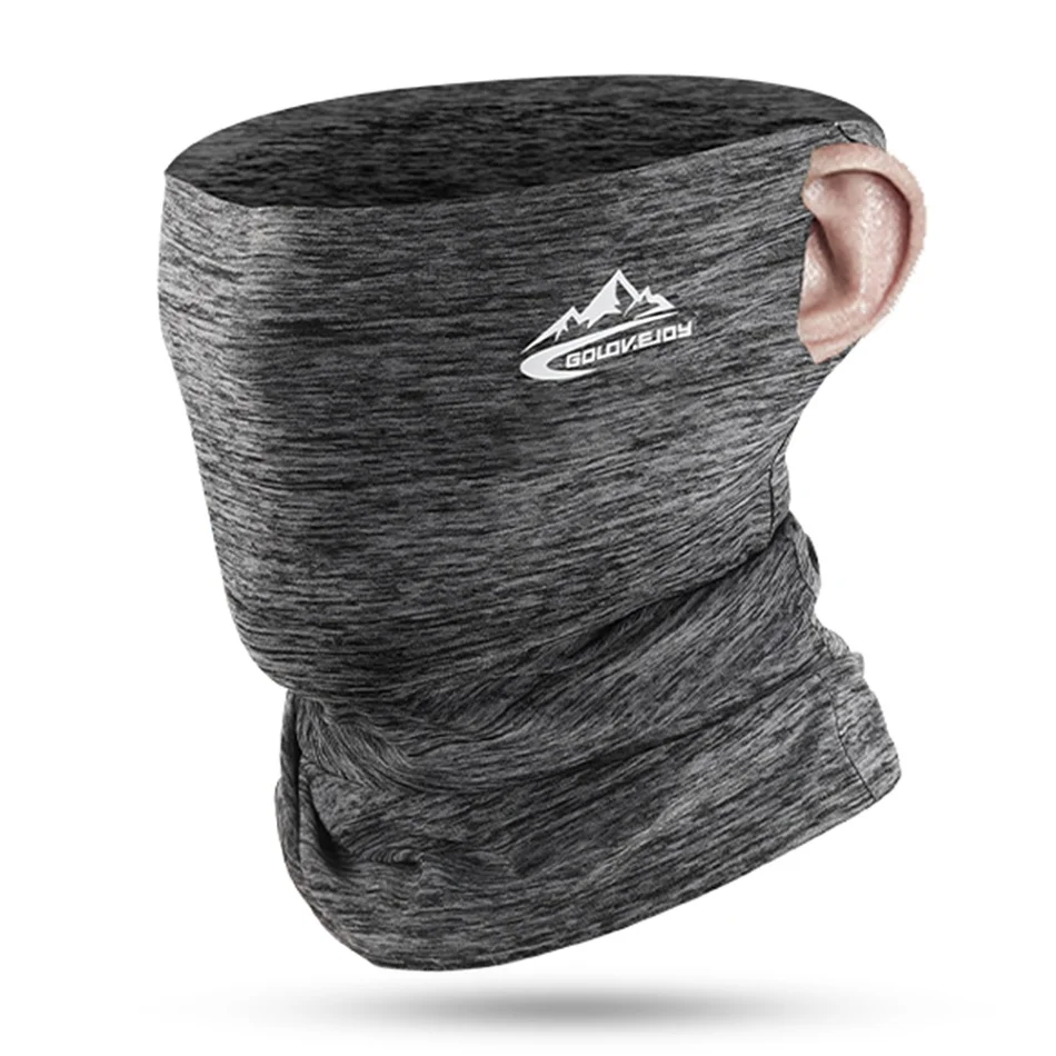 Flax grey Летняя велосипедная маска для лица езда спортивный шарф езда шеи лед для охлаждения шелковая Шея обертывание пыль Солнечный Свет Спортивная маска для рыбалки крышка - Цвет: Flax grey