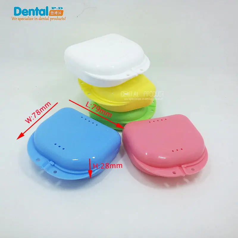 Новинка 2016 2 шт. коробка для зубных протезов с отверстиями стоматологические