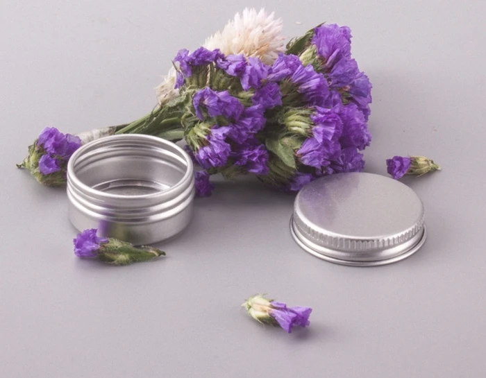 

Free shipping 100pcs/lot SGS tested 15ml aluminium jars cream jars with screw lid 15g aluminum tins, aluminum lip balm container