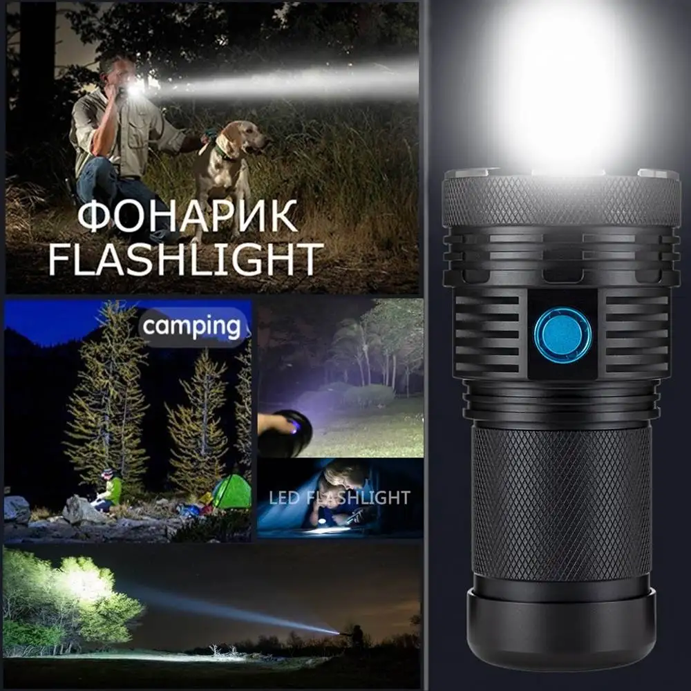 Суперъяркий светодиодный фонарик AloneFire XHP70 мощный перезаряжаемый фонарь высокой