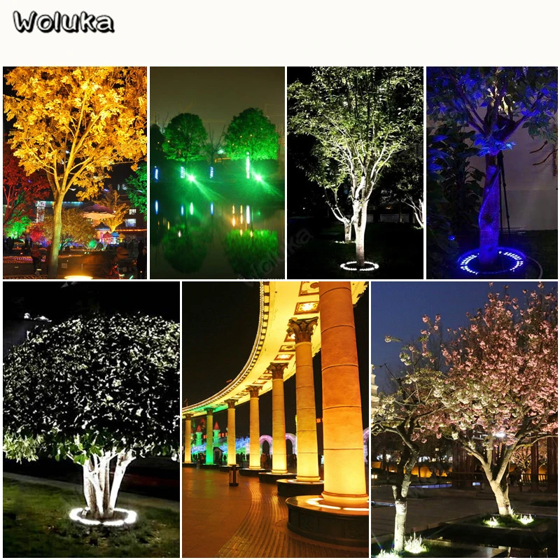 Светодиодная водонепроницаемая лампа-столбик 72 Вт уличный прожектор для лужайки