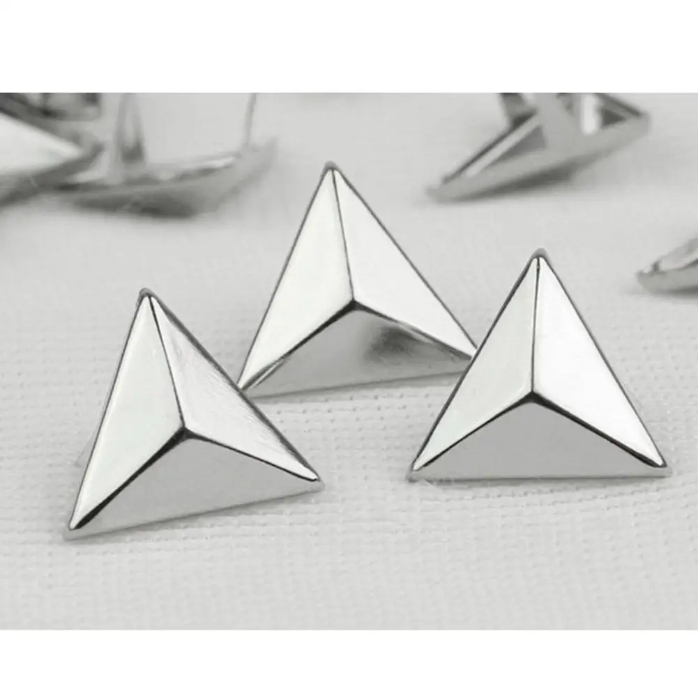 100 шт. серебристые треугольные аксессуары для поделок 15 мм | Дом и сад