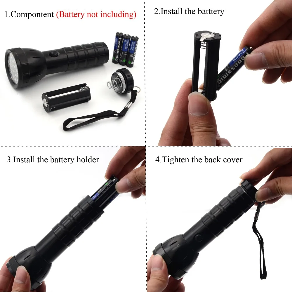 Фонарик Gzhengtong R134a R410 R12 ФЛУОРЕСЦЕНТНОЕ масло с линзами для утечки 28