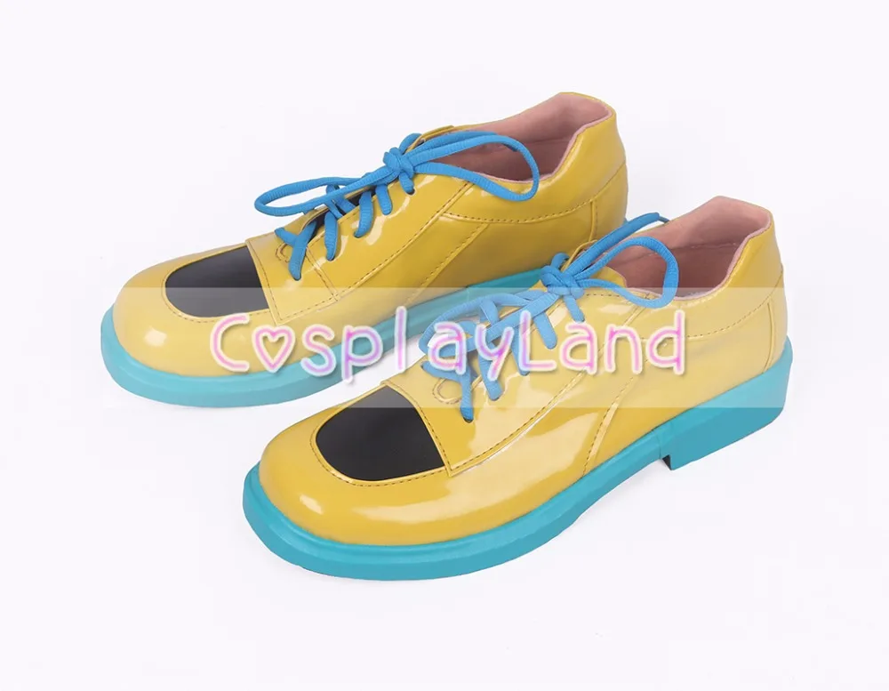 Persona 5 Ryuji Sakamoto Yellow Cosplay Shoes Flat Costume Accessories For Men Custom Made | Тематическая одежда и