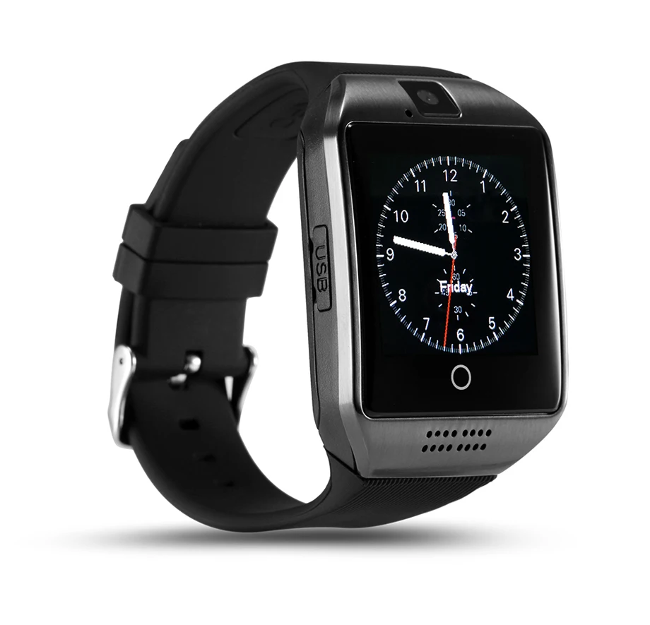 Q18 Смарт часы с Камера Bluetooth Smartwatch sim карты наручные для телефона Android Носимых