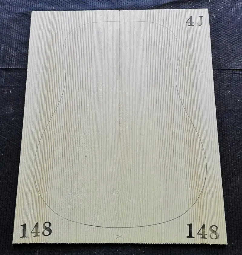 GERSP-4J148 4# класс Picea Abies Alps ель гитара из твердой древесины топ 41 дюймов DIY деревянная гитарная панель ручной работы материал для изготовления гитар 4,5*215*5 - Цвет: GERSP-4J148