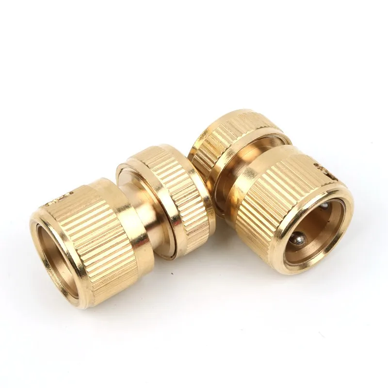 Садовый латунный быстрый соединитель медный адаптер 1/2 дюйма шланг для полива