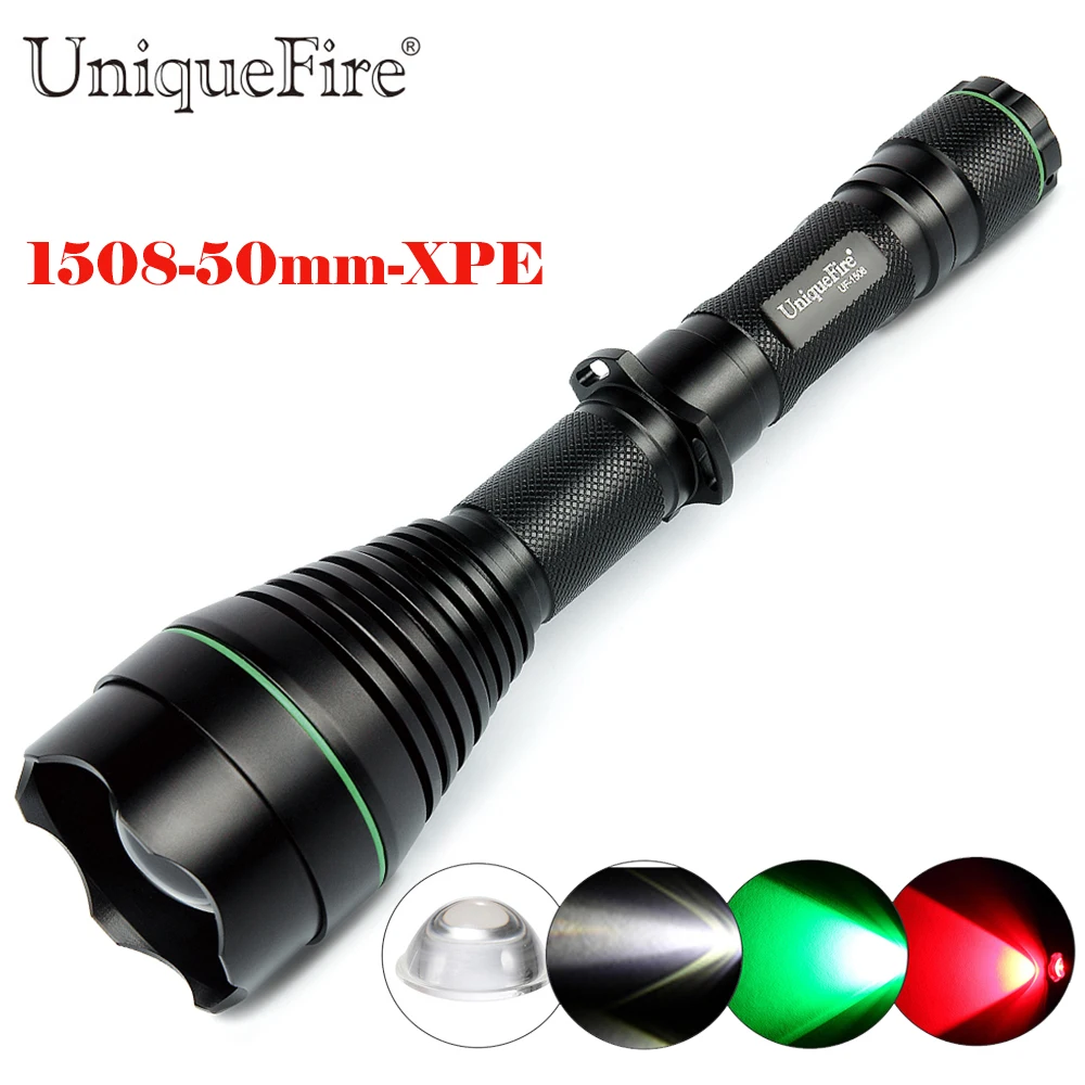 Регулируемый светодиодный фонарик UniqueFire 1508-50mm-XPE 3 режима перезаряжаемый