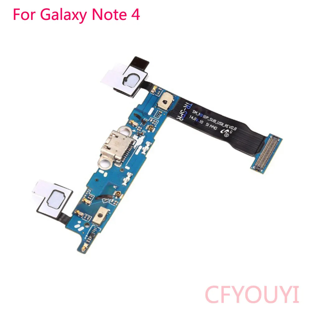USB-порт для зарядки Note4 N910 док-станция с гибким кабелем Samsung Galaxy Note 4 N910K N910F N910S N910A