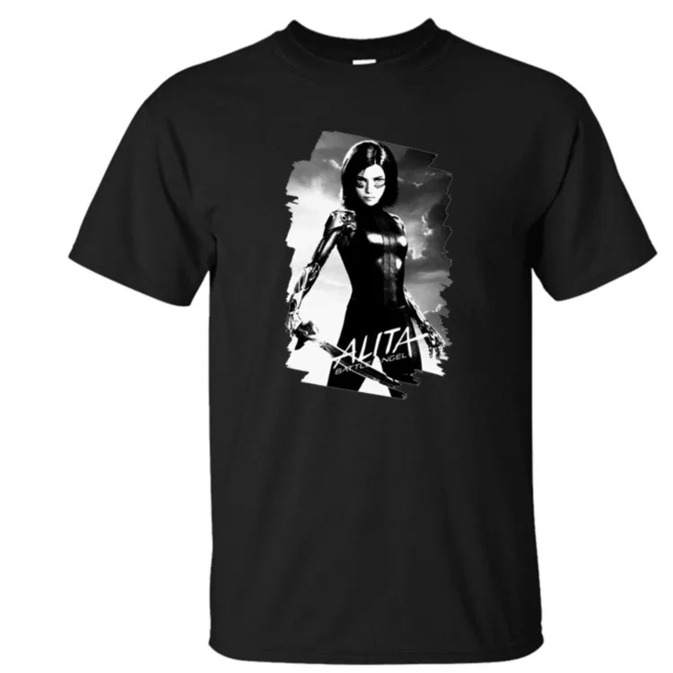 Футболка с героями мультфильма боевой Ангел Алита поп аниме Гулли гэлли новинка