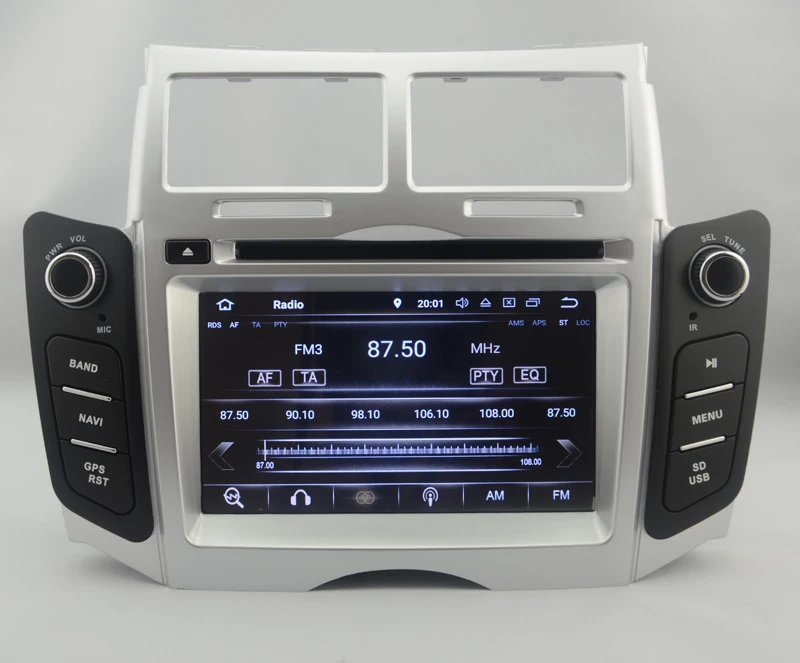 Восьмиядерный IPS экран Android 9 0 автомобильный DVD GPS радио навигация для Toyota Yaris Vitz Belta