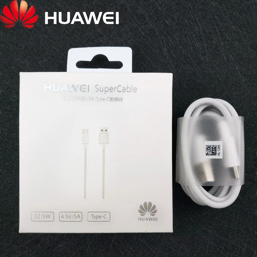 Huawei honor v10 Быстрый Кабель зарядного устройства USB type c 5A быстрая 100 см белый супер