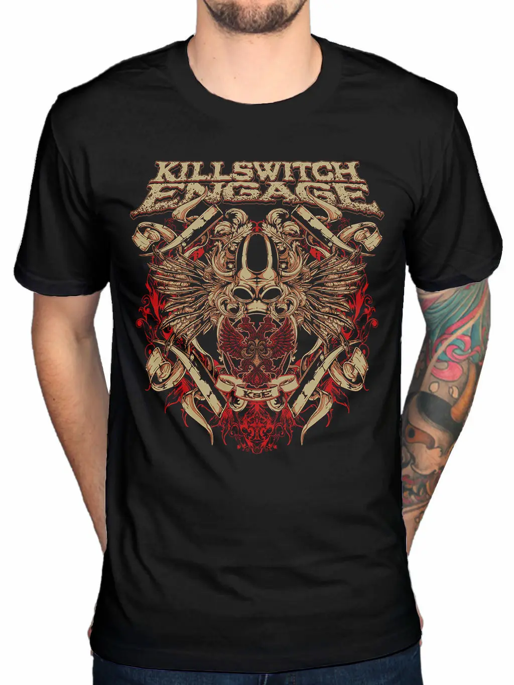 Мужская футболка Killswitch Engage Biowar черная с круглым вырезом все размеры футболки