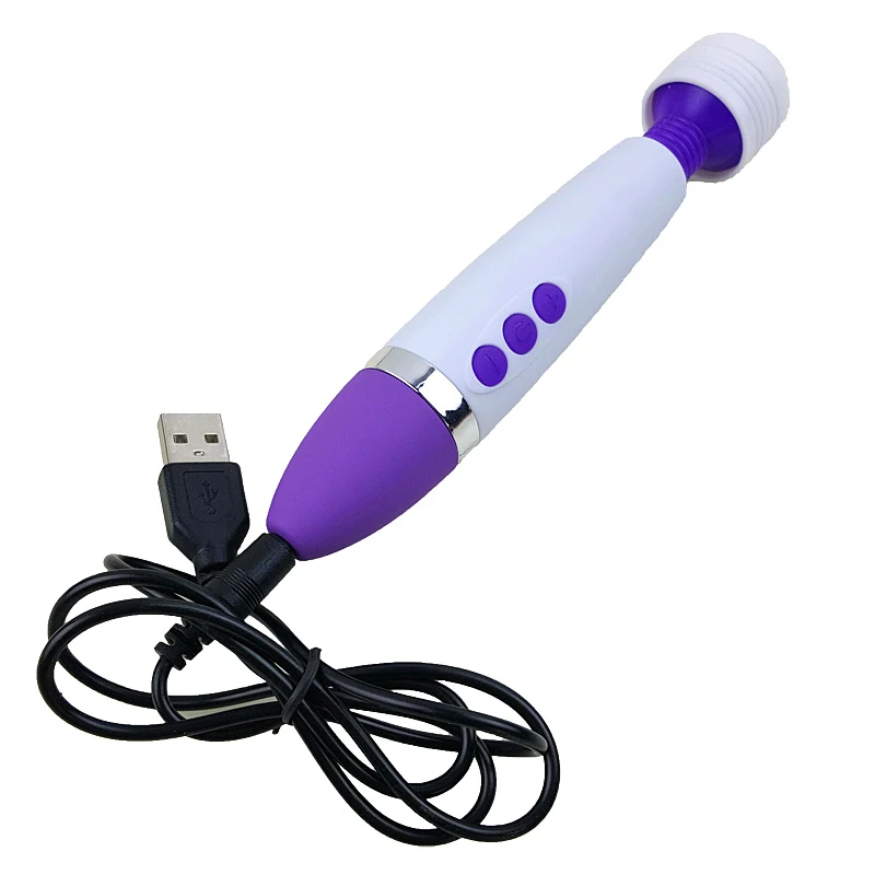 Новый USB зарядка волшебная палочка мощный мульти скоростной массажер для тела