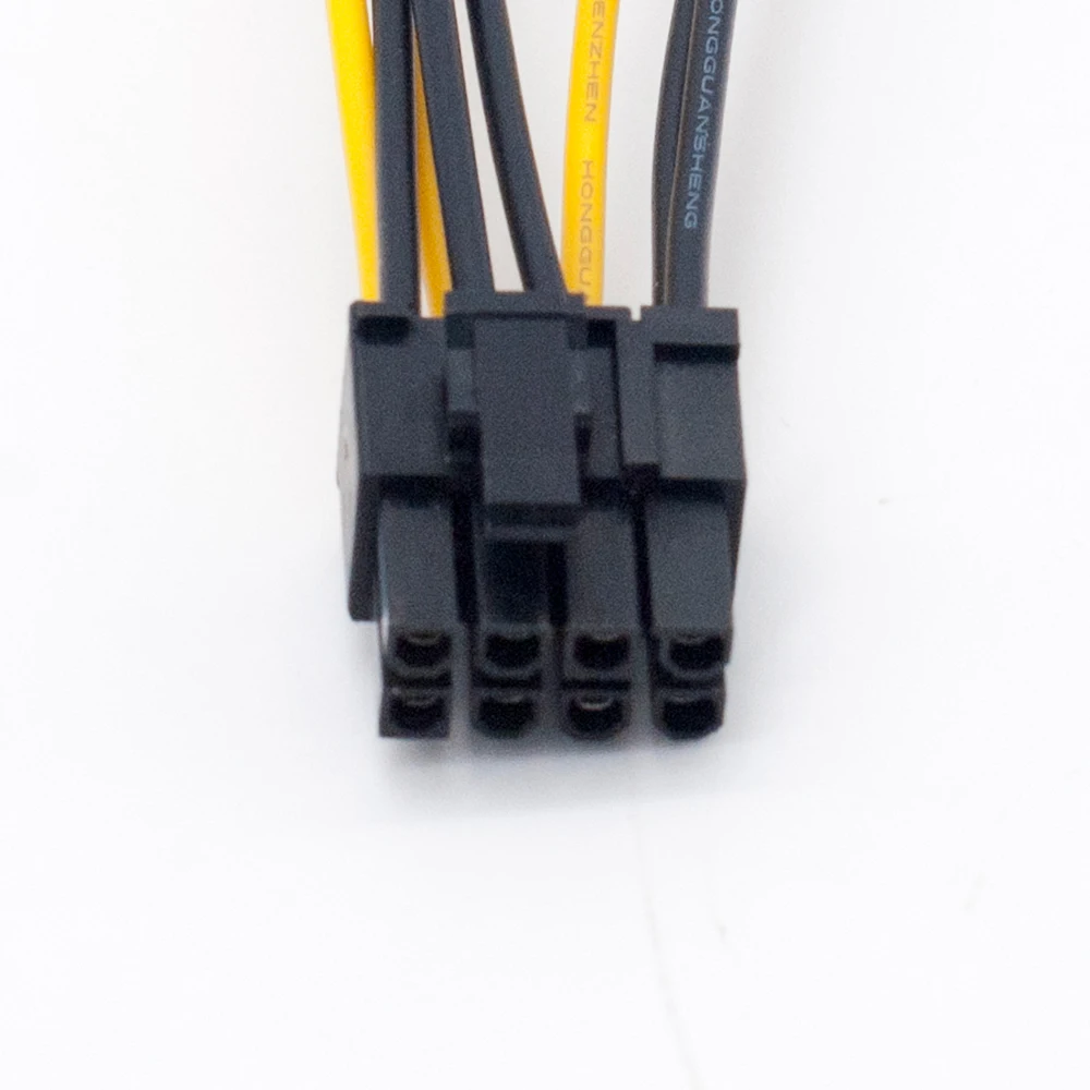 Кабель питания RGeek с двойным 15-контактным разъемом SATA папа на 8 контактов (6 + 2) PCI-E