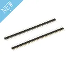 Однорядный 40Pin 2,54 мм круглый штырьковый разъем позолоченный