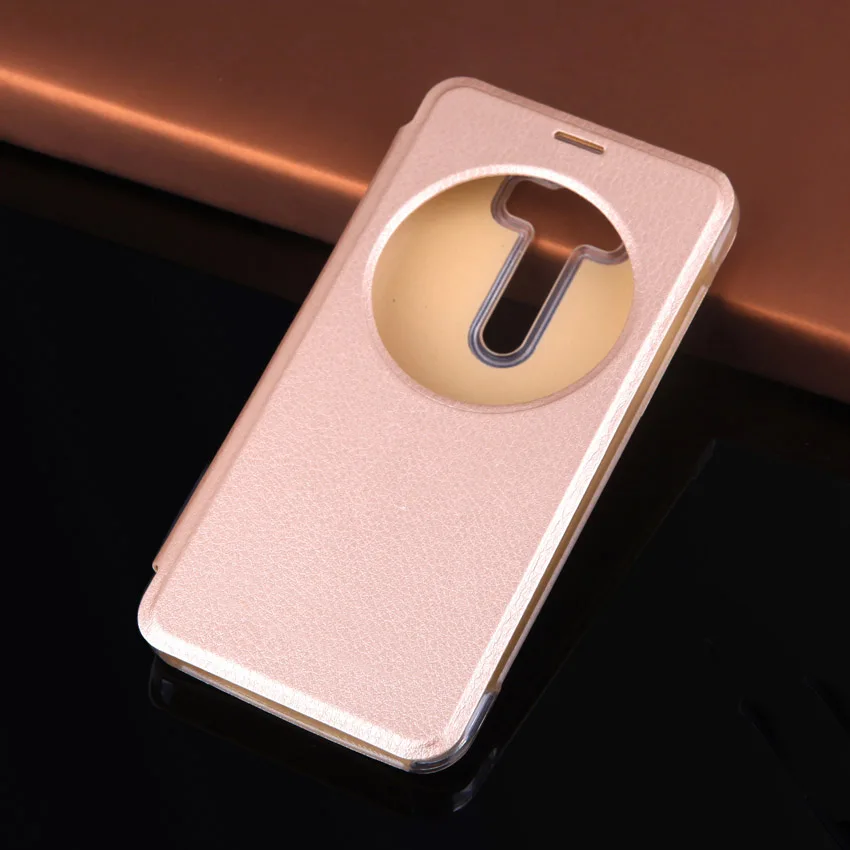 Смарт вид флип чехол кожаный для телефона Asus Zenfone 3 Laser Zenfone3 ZC551KL ZC 551 KL ZC551 551KL 5