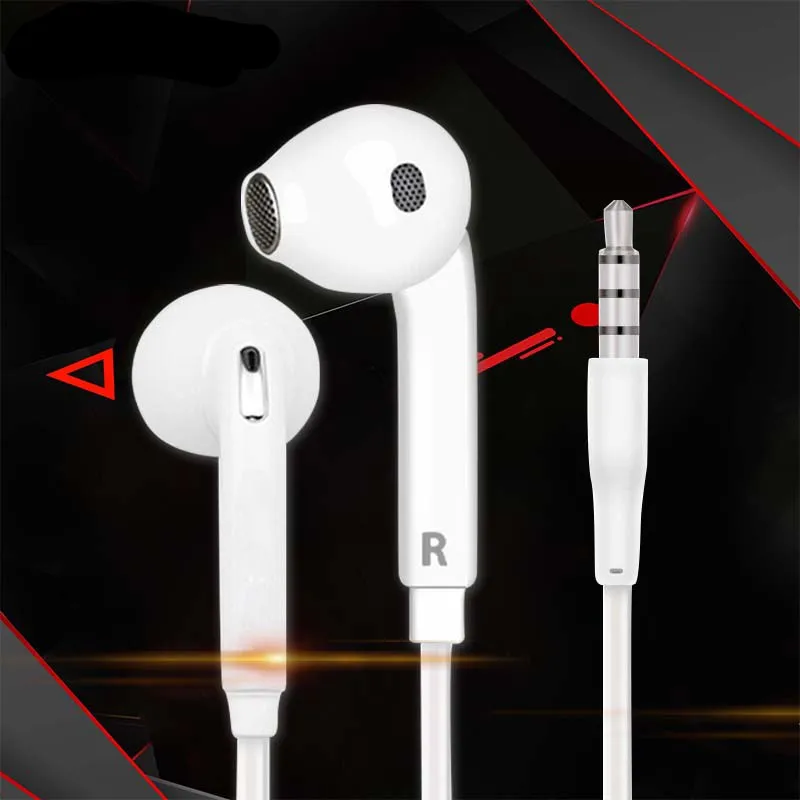 In-ear earphones bass headset stereo Portable auriculares Wired earbuds with Mic for iphone xiaomi | Электроника