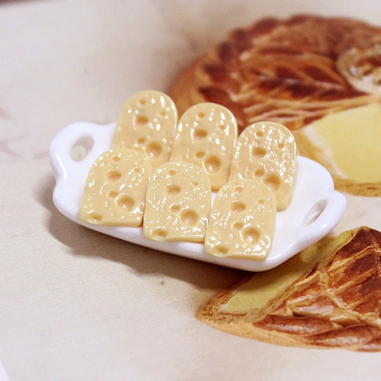 20pcs/lot resin flat back kawaii simulation food Cheese 16mm decor crafts bonsai home DIY | Украшения и аксессуары