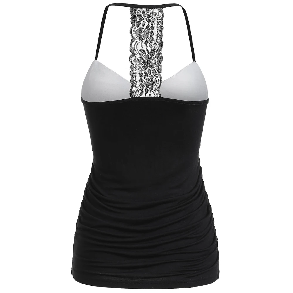 ROSEGAL Hit Color Open Back Slip Топ Лето Новый V-образным Вырезом Без Рукавов Женские