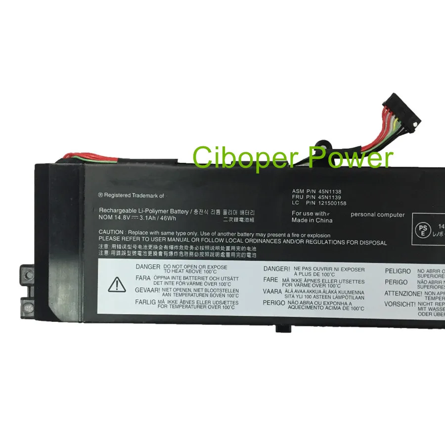 Аккумулятор 45N1138 для ноутбука S440 V4400u Series 45N1140 45N1141 45N1139 14 8 121500158 оригинальное