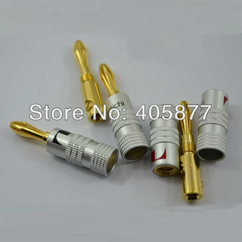 

10 шт./партия, позолоченные разъемы для колонок