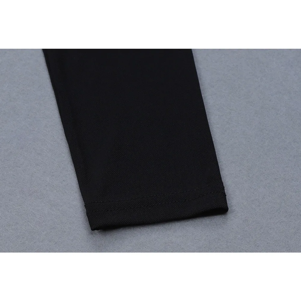 Высокое качество ity женское платье с высоким воротом полный элегантный