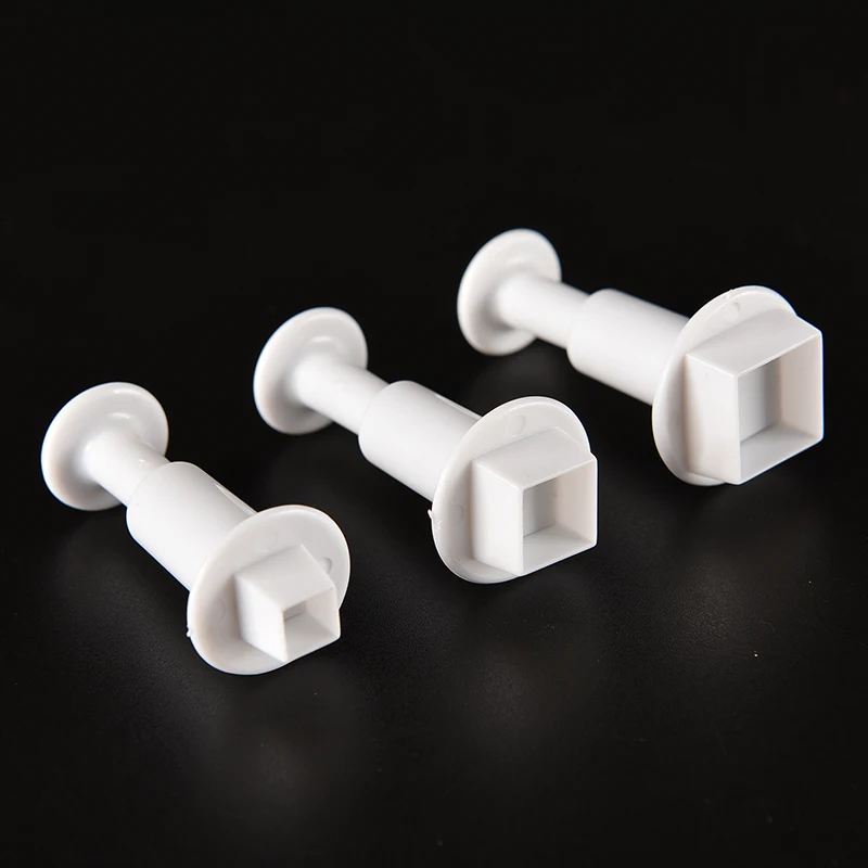 Новая квадратная форма для украшения торта Плунжер формочки Fondant Sugarcraft