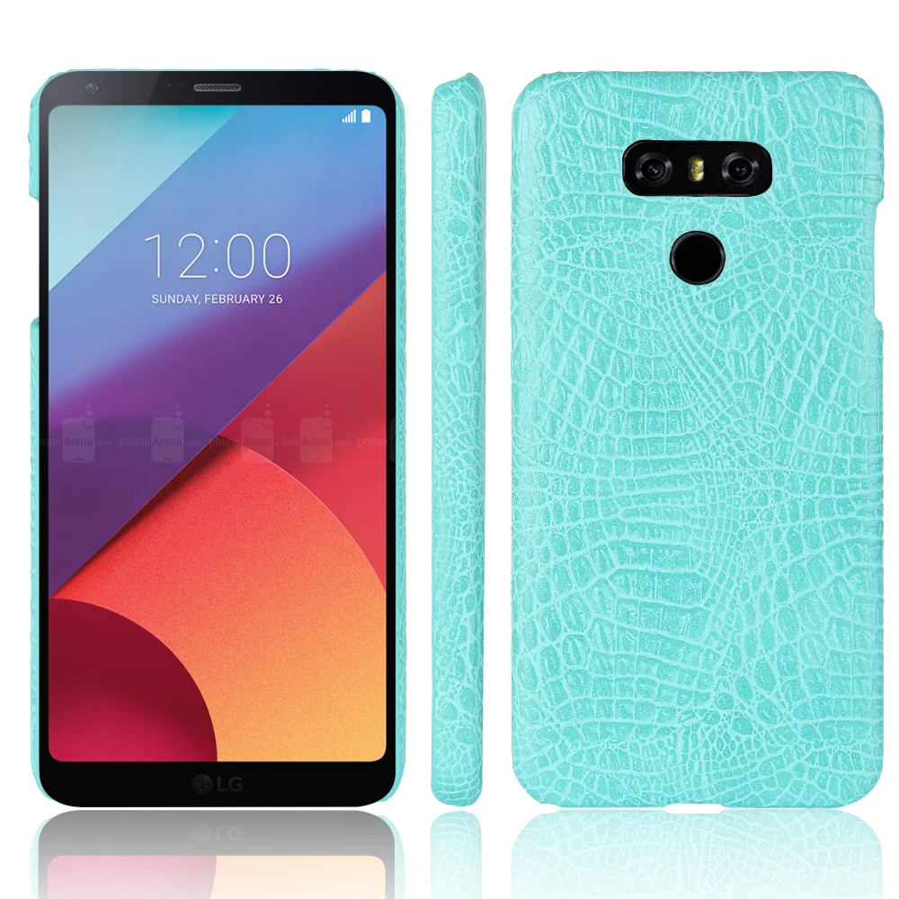 Роскошный кожаный чехол из крокодиловой кожи для LG G6 с узором противоударный