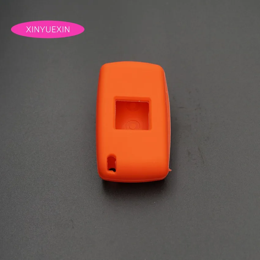 Xinyuexin силиконовый чехол для автомобильного ключа FOB Citroen C4 AIRCORSS C5 C3 C1 C2 C4L C6 C8 флип