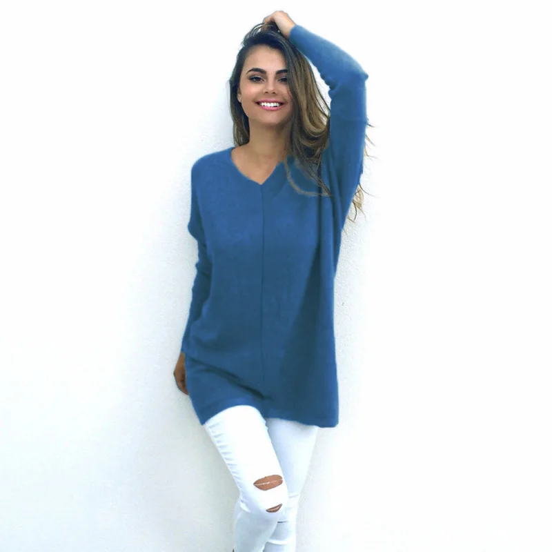 Z &amp koze Для женщин вязаный свитер 2017 Повседневное Лоос Пуловеры для Топы