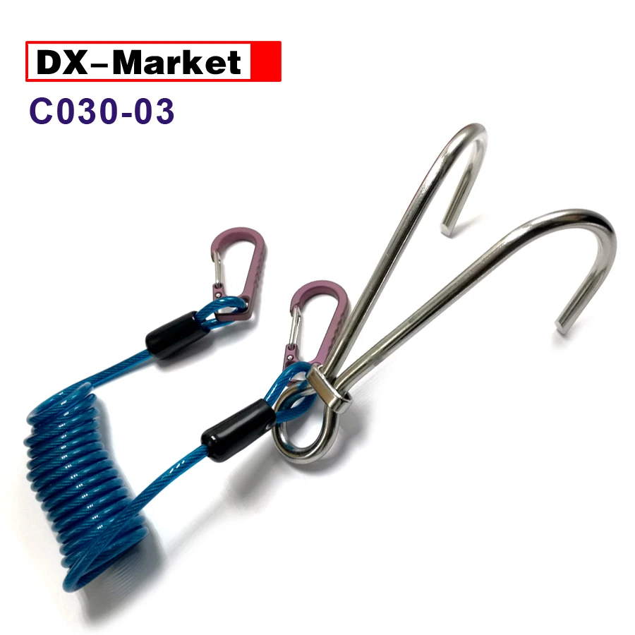 

316 нержавеющая сталь для дайвинга, двойная фотовспышка, пружинный трос из титанового сплава, фотовспышка